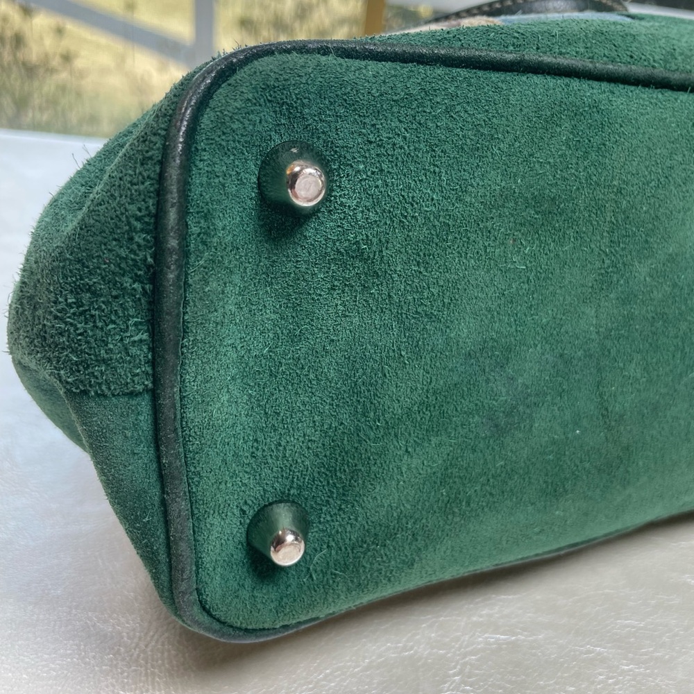 Coach Vintage Hamptons Signature Suede Stripe Satchel - Picture 12 of 17